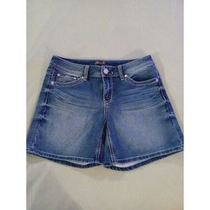 Seven womens denim jean shorts size 6 5 pocket stretch